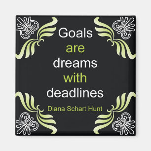 Imán de la cita de las metas