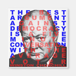Imán de la cita de Winston Churchill