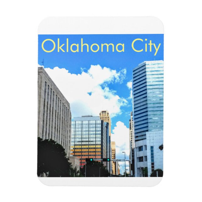 imán de la ciudad de Oklahoma (Vertical)