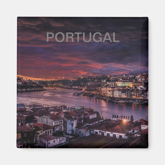 imán de la ciudad de Porto en Portugal (Frente)