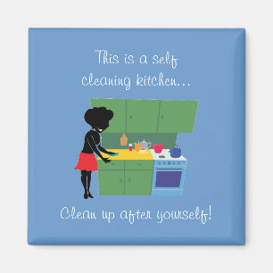 Imán de la cocina de la limpieza de uno mismo