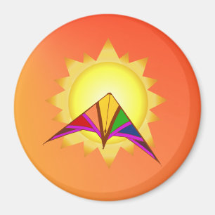 Imán de la cometa del tiempo de verano