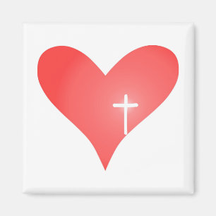 Imán de la cruz/del corazón