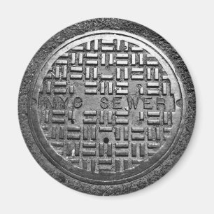 Imán de la cubierta de la alcantarilla de NYC