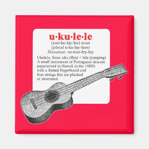 Imán de la definición del Ukulele