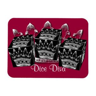 imán de la diva de los dados