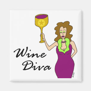 Imán de la diva del vino (el ningún decir)