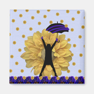 Imán de la ducha del girasol