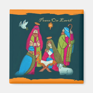 Imán de la escena de la natividad