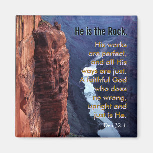 Imán de la escritura del 32:4 de Deuteronomy