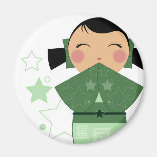 Imán de la estrella de Kokeshi