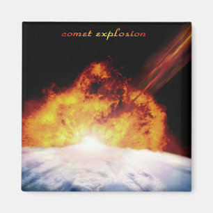 imán de la explosión del cometa