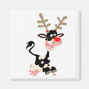 Imán de la falsificación del reno del navidad