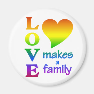 Imán de la familia Rainbow