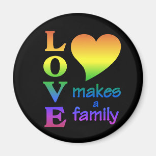 Imán de la familia Rainbow