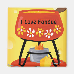 Imán de la "fondue" de queso