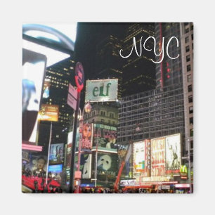 Imán de la foto de la ciudad del Times Square de