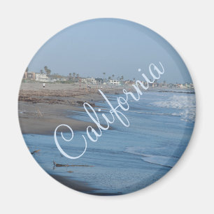 Imán de la foto de la playa de California