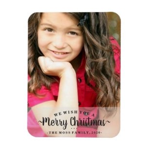 Imán de la foto - le deseamos Felices Navidad