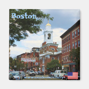 Imán de la fotografía de Boston Massachusetts