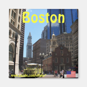 Imán de la fotografía de Boston Massachusetts