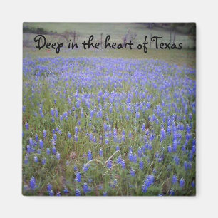 Imán de la frase del campo del Bluebonnet