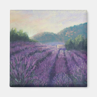 Imán de la granja de lavanda