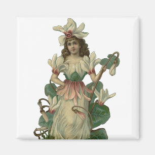 Imán de la hada de la flor