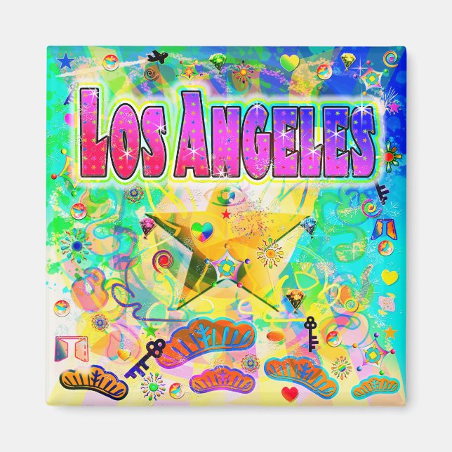 Imán de la Hora Época de Los Ángeles (Frente)