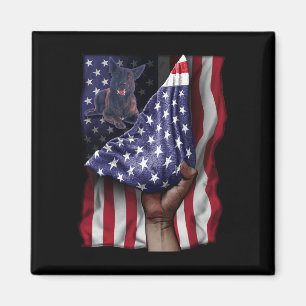 Imán De la independencia Bandera Estadounidense Pastor 