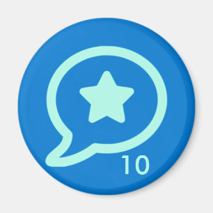 Imán de la insignia - alabanza 10