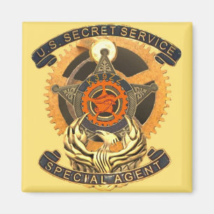 Imán de la insignia del servicio secreto de