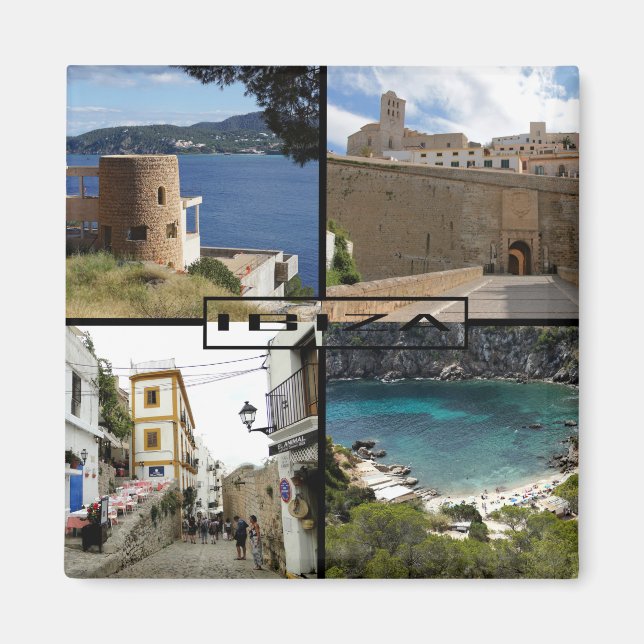 imán de la isla de Ibiza en las Islas Baleares (Frente)