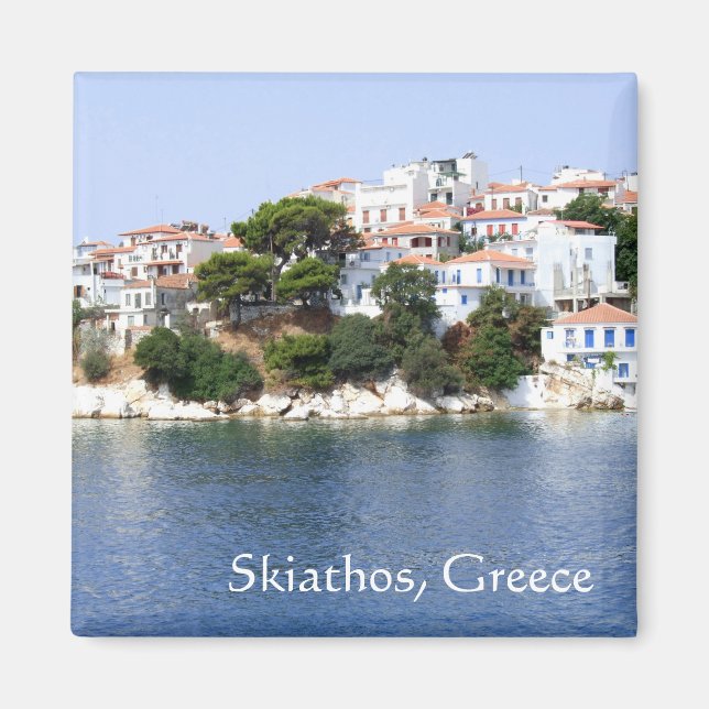 Imán de la isla de Skiathos, Grecia (Frente)