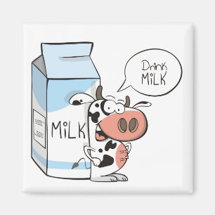 Imán de la leche de la bebida