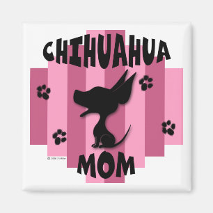 Imán de la mamá de la chihuahua