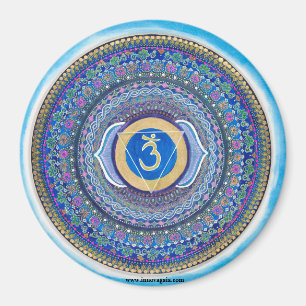 Imán de la mandala de Chakra del tercer ojo