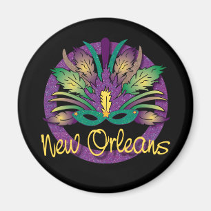 Imán de la máscara del carnaval - New Orleans, L