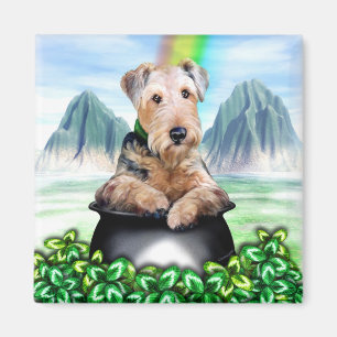 Imán de la mina de oro de Airedale Terrier