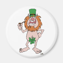 imán de la Nevera de San Patricio Leprechaun (y Sh