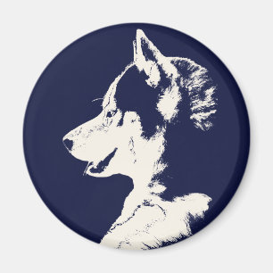 Imán de la Nevera Husky Alaskan Sled Dog Magnet /