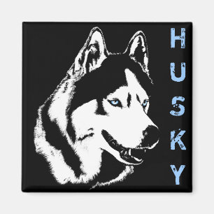 Imán de la Nevera Husky Alaskan Sled Dog Magnet /