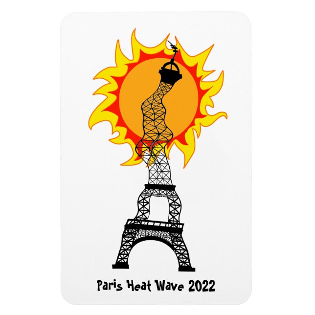 imán de la ola de calor de París 2022 (Vertical)
