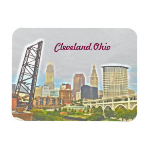 Imán de la opinión de Cleveland, el río Ohio