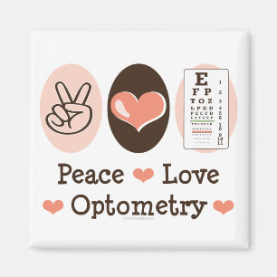 Imán de la optometría del amor de la paz