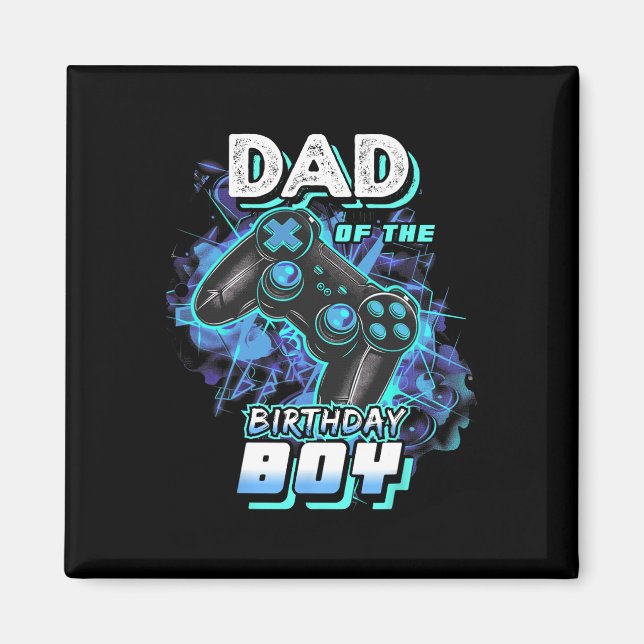 Imán De La Partida De Videojuego De Cumpleaños P (Frente)