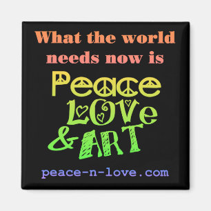 Imán de la paz, del amor y del arte