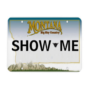Imán de la placa de Montana