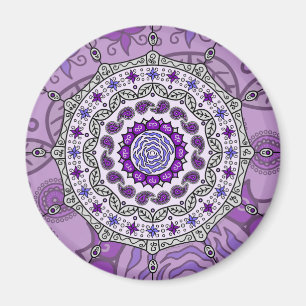 Imán de la plata de la fantasía de Mehndi