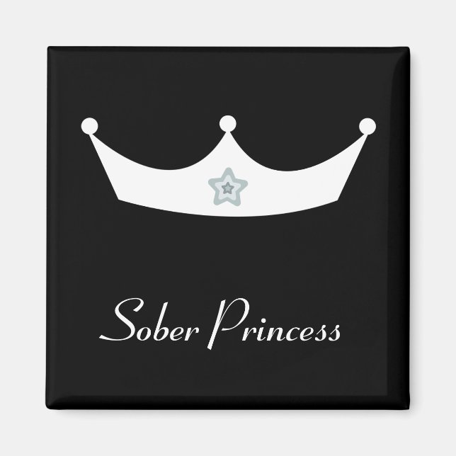 Imán de la princesa blanca Sober (Frente)